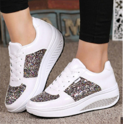 Shiny Sequin Sneakers for Women