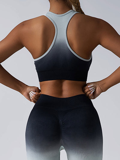 High Impact Women’s Sports Bra – Longline Racerback Crop Tank