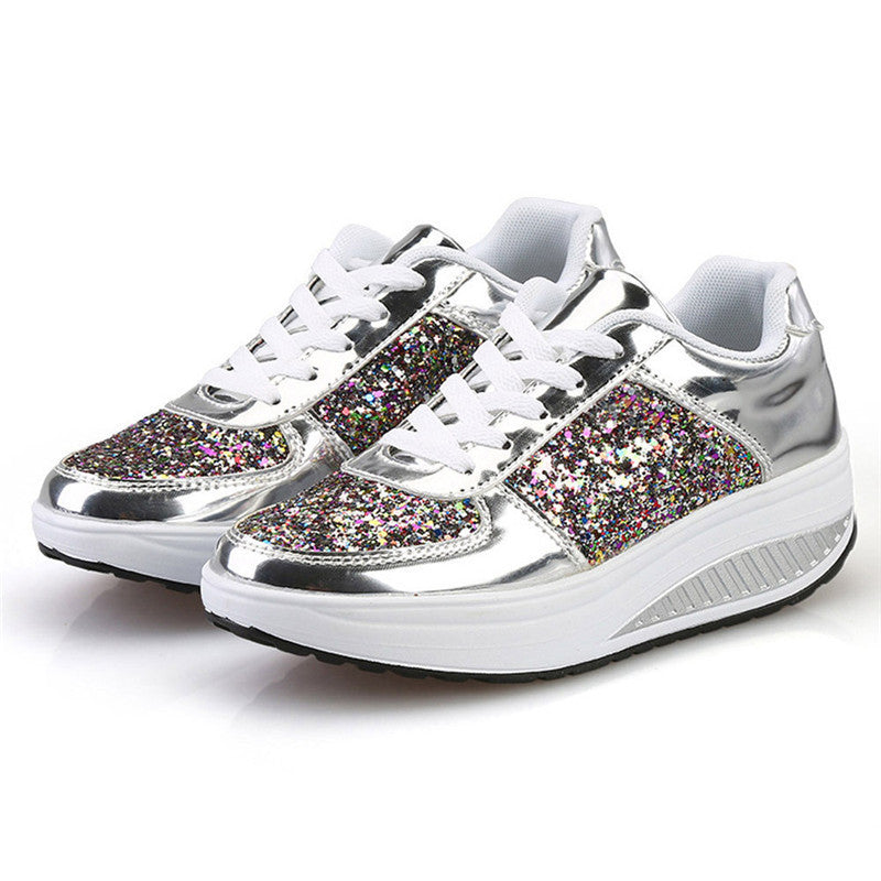 Shiny Sequin Sneakers for Women