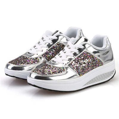 Shiny Sequin Sneakers for Women