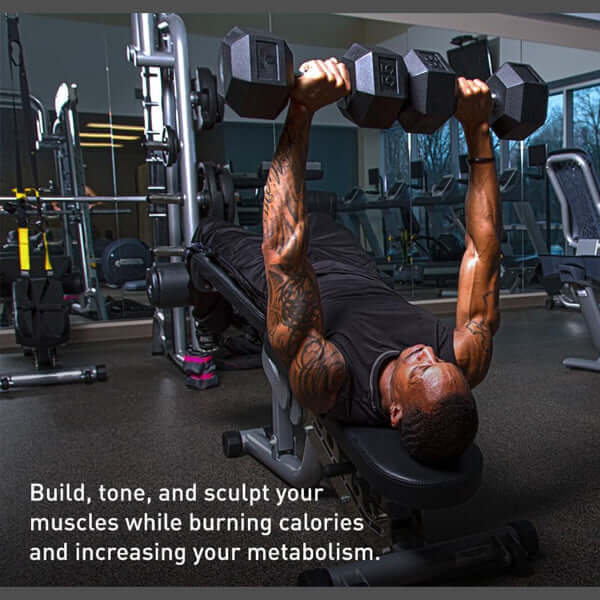 15LB Pair Rubber-Coated Cast Iron Dumbbells