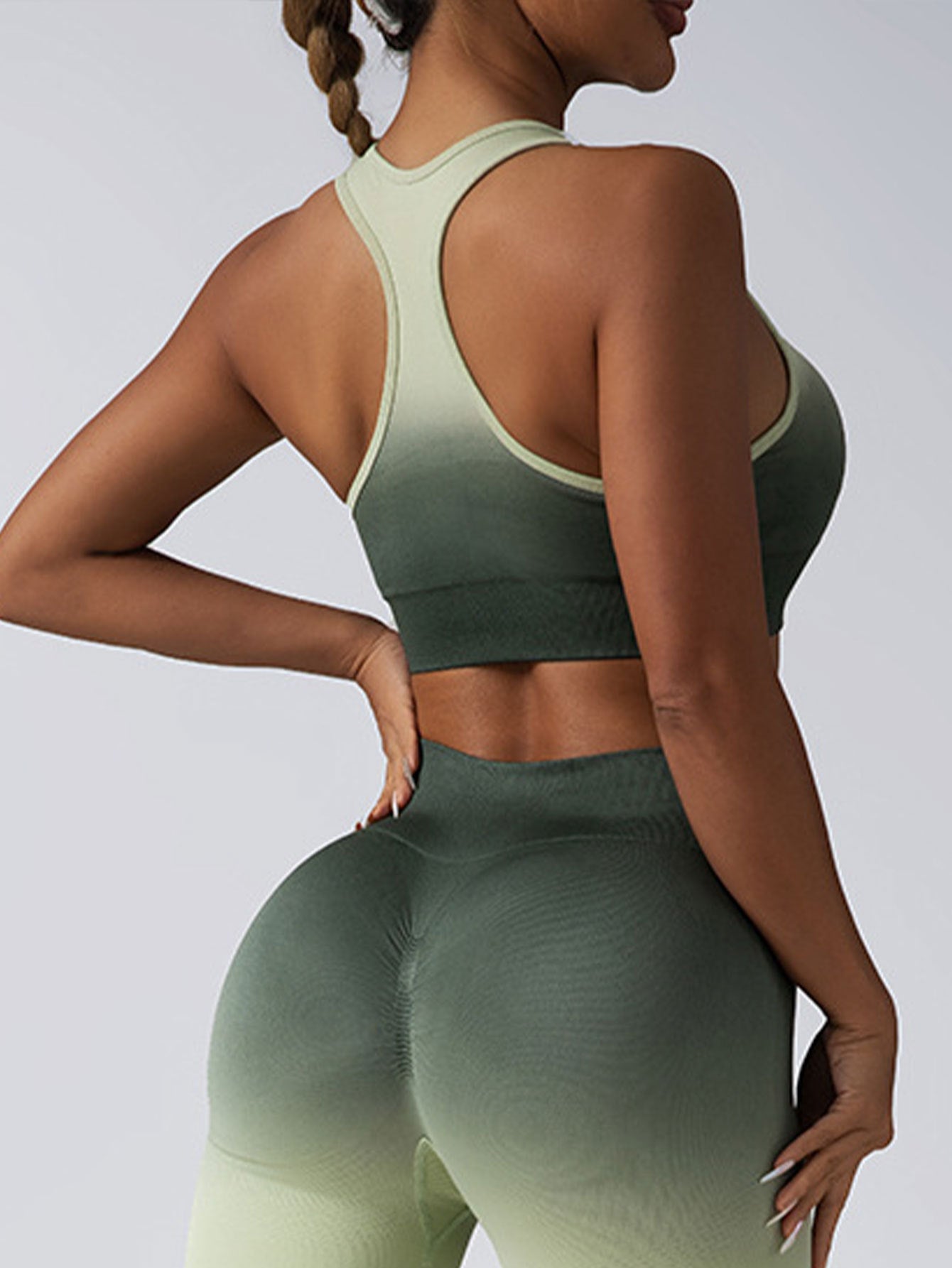 High Impact Women’s Sports Bra – Longline Racerback Crop Tank