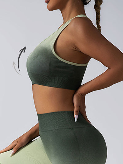 High Impact Women’s Sports Bra – Longline Racerback Crop Tank