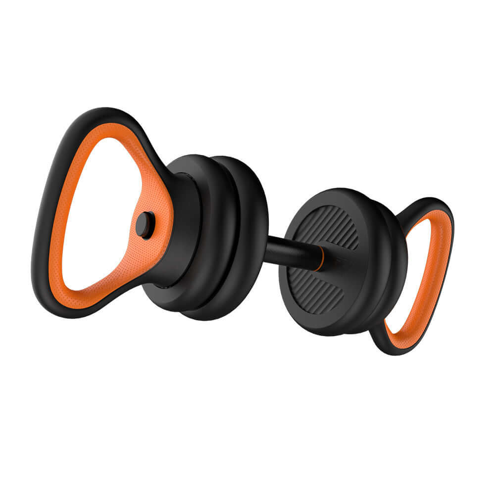 Dumbbells Kettlebells Barbells Multifunctional Combination Six In One fitness equipment with ergonomic grip and interchangeable weights.