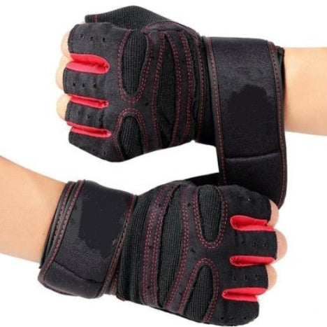 Adjustable Half Finger Gym Gloves