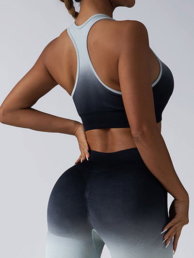 High Impact Women’s Sports Bra – Longline Racerback Crop Tank