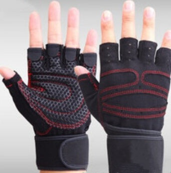 Adjustable Half Finger Gym Gloves