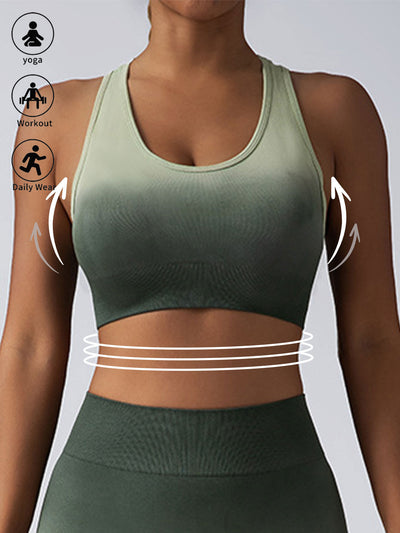 High Impact Women’s Sports Bra – Longline Racerback Crop Tank