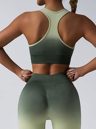 High Impact Women’s Sports Bra – Longline Racerback Crop Tank