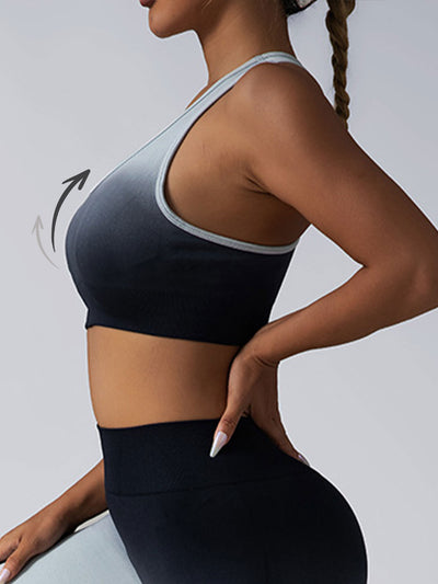 High Impact Women’s Sports Bra – Longline Racerback Crop Tank