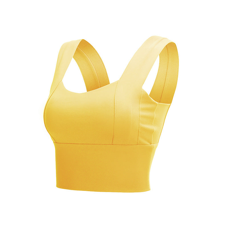 Womens Yoga Crop Top Sports Bra  Push Up Athletic Vest